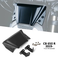 Windshield For Honda CB650R CB 650 R cb650r CB 650R 2019-2023 Motorcycle Windscreen Bracket Set Blac