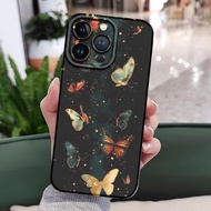 QW21 SoftCase ButterFly Motifiphone For iphone 11 iphone 13 Case Soft Case iphone 11 12 13 Casing ip