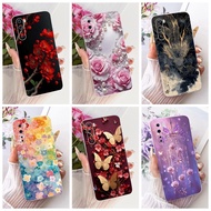 Clear Cover OnePlus Nord Case Fashion Butterfly Cute Cat Funny Painted Casing OnePlus AC2001 AC2003
