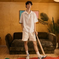 lookbookpetite dada polo shirt (adult) navy stripe เสื้อโปโลผู้ชาย รุ่น dada สี navy stripe