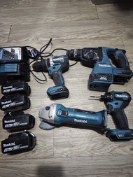 Makita 18V 無繩電動工具套裝連電池充電器