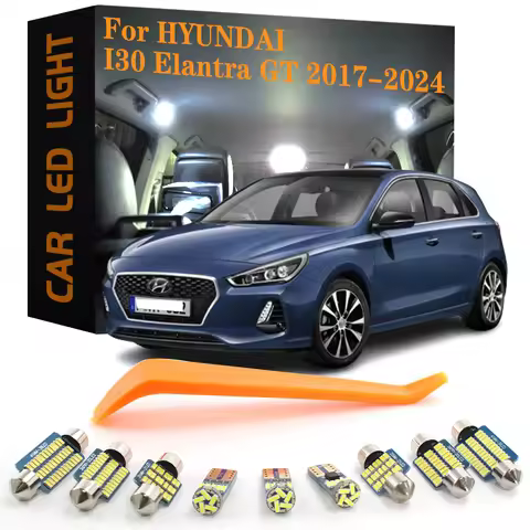 7pcs Canbus Car Accessories LED Interior Lamp For Hyundai Elantra GT I30 III PD 2017 2018 2019 2020 