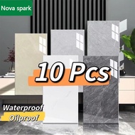 【10PCS】30CM*60CM Marble wall tile paper kitchenwall sticker bathroom wallpaperwaterproof tile wallpa
