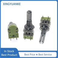 5Pcs/lot 12 Type Dual Linear Potentiometer B50K 50K With Switch Volume Control Switches Potentiomete