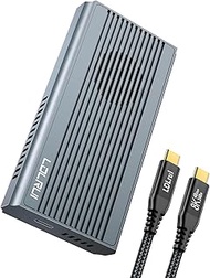 LDLrui 40Gbps M.2 NVMe SSD Enclosure with Fan, Aluminium M.2 Housing, Powerful Cooling Performance, 