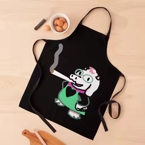 Ralsei Blunt design Apron cookings for women Things For The Kitchen cook wear Kitchens Men Apron