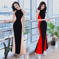 Korean Sleeveless	Slim Long	Dress	[Pre-Order]	YYC-8832