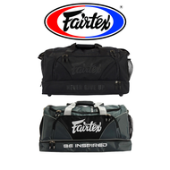 กระเป๋ากันน้ำ "BAG2" Fairtex Gym Bag Waterproof Nylon Black Gray Colors กระเป๋า ยิม ทำจากวัสดุ กันน้ำ ไนลอน สี ดำ เทา
