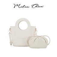 Milan Chiva รุ่น Crossbody Bag กระเป๋าสะพายข้างสำหรับผู้หญิง กระเป๋าถือ หนัง PU (MC-495)