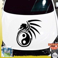 YIN Dragon STICKER LARGE Dragon CAR HOOD CUTTING STICKERYANG Dragon Sticker