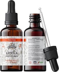 Arnica Tincture, Organic Arnica Extract (Arnica Montana) Dried Flower Herbal Supplement, Non-GMO in 
