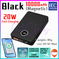 [💛SG Ready Stock] 20W Magnetic Wireless Power Bank - M.S Battery Pack Powerbank Charger for iPhone 14/13/12 IEC
