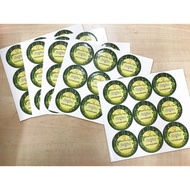 HR-51 Selamat Hari Raya Aidilfitri Maaf Zahir & Batin Round Sticker (45pcs Stickers)