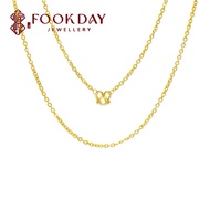 FOOKDAY 999 足金实心O字项链 Gold 999 Solid O Necklace Emas 999 Rantai Leher O Padu Bajet Hadiah