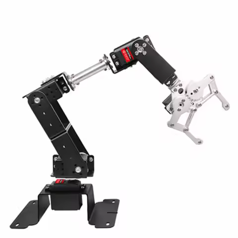 6 DOF DIY Robot Manipulator Metal Alloy Mechanical Arm Clamp Claw Kit MG996 Servo For Arduino Roboti