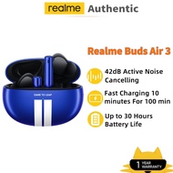 Realme buds air 3 TWS Earphone 30 Hours Battery Life Bluetooth 5.2 Headphone 42dB Active Noice Cance