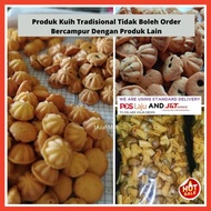 Kuih Tradisional Bahulu, Bahulu Coklat, Bahulu Ikan, Popia Simpul, Kapit