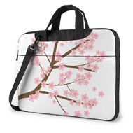 Cherry Blossom Laptop Bag Case Bike Crossbody Computer Bag Carry Soft Laptop Pouch