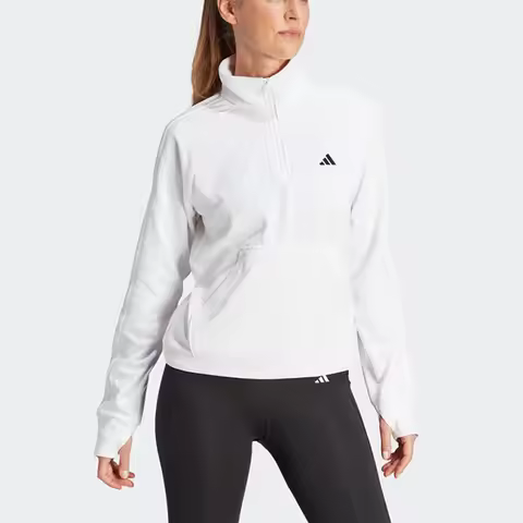 Adidas Originals Womens Winter New Stand Collar Half Zip Sport Jacket IM2681
