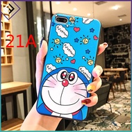 สำหรับ Huawei Y7 Y7 Prime Y7 Pro 2017 2018 2019การ์ตูน Doraemon สำหรับ Huawei Y9 2018 Y9 Y9 Prime 2019 Y9s สำหรับ Huawei Y5 Y5 Lite Y5 Prime Y6 2018กรณีซิลิโคนแต่งหน้ากระจกพร้อมสายคล้องยึด
