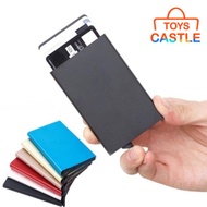 [Fast Shipping] RFID US Ridge Slim Black Carbon Fiber Credit Card Holder Metal Simple Wallet