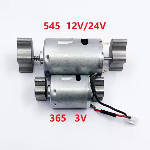 DC 12V/24V RS-545 Vibrator Motor DC 3V RS-365 Vibrator Motor Strong Vibration Dual Head for Massager