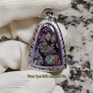 Colorful Leklai Pendant 彩色力泥吊坠 Leklai Amulet 马来西亚力泥 100% Natural Leklai