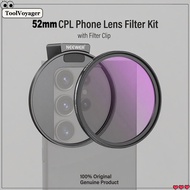 Fonken 52mm CPL Filter CPL Polarizer Mobile Phone Camera Lens Filter Clip Sets