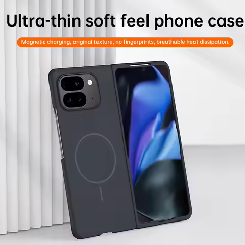 For Google Pixel 9 Pro Fold Case Luxury Soft Magnetic Folding Ultra-thin Cover For Google Pixel9 Pro