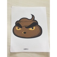 OLLstore 001LM TOILET Removable PVC Wall Sticker Home Decor