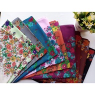 tudung bawal akel bidang 50 - corak floral