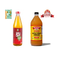 (BRAGG & Radiant) Organic Apple Cider Vinegar 300ml / 473ml / 750ml /946ml