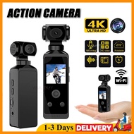 KiTBEEZ✨4K HD Pocket Action Camera 270° Rotatable WiFi Mini Camera Waterproof Case for Sports Vlog D
