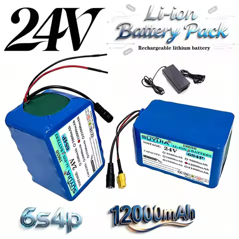 6s4p 24V 12Ah 18650 lithium battery pack 25.2v 12000mAh moped/electric/lithium-ion battery with char