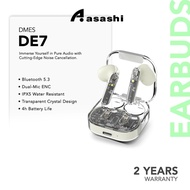 DMES DE7 True Wireless Earbuds Bluetooth 5.3 TWS Sports Gaming Earbuds with Transparency Casing - 2 