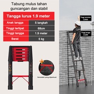 Tangga Teleskopik Portabel Tangga Lipat 5.1Meter / Multifungsi Telescopic Ladder Tangga Lurus / 2.7M
