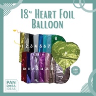 18" Heart Foil Balloon | Heart Foil balloon