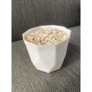 Gemstone pot + stone size 8cm plastic pot