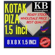 (COD 020)25pcs 8x8x1.5inch Pizza Box Kotak Piza Food Box Kotak Makanan Shipping Delivery Storage Box