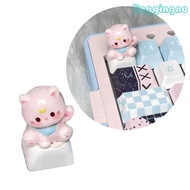 RR Aesthetic 3D Cartoon Cats Head Keycap Keycap for Crosses Axises Mechanical Keyboards