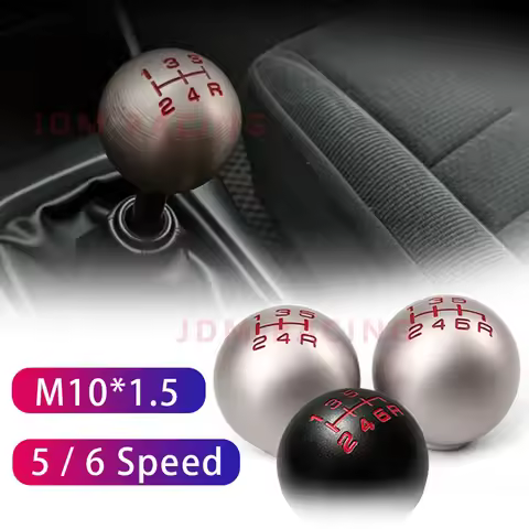 Weighted Aluminum Ball Shift Knob 5/6 Speed M10×1.5 Gear Shifter Knob For Honda Civic FD2 FN2 EP3 TY