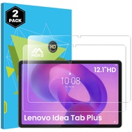 MoKo 2 Pack Screen Protector for Lenovo Idea Tab Plus 12.1" 2025/Tab K12 Tempered Glass 9h Hardness 
