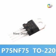 10PCS STP75NF75 New TO-220 75V 80A P75NF75 TO220 75NF75 Transistor For welding pxc11