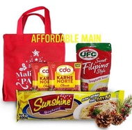 CHRISTMAS FOOD PACKAGE GIFT IDEAS PARTY SET SPAGHETTI #01 birthday grocery party package gift