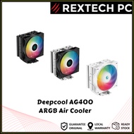 DEEPCOOL AG400 ARGB CPU Air Cooler Standard / Black / White Compatible with LGA1700