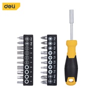 Bộ Tua Vít 20 Đầu Vít Từ Tính Đa Năng Deli Tools - Sửa Chữa Vật Dụng Đồng Hồ Điện Thoại - Chất Liệu