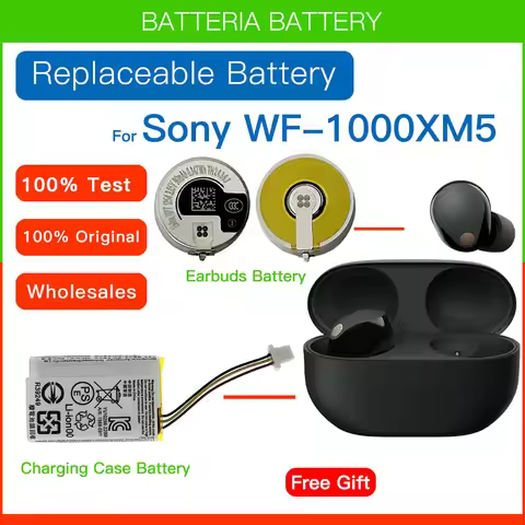 Original ZeniPower ZP 3.85V 90mAh Battery For SONY WF-1000XM5 1000XM5 XM5 Bluetooth Earbuds Headset 