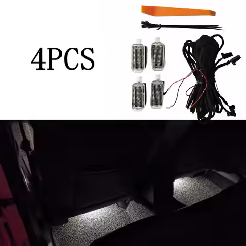 Car Interior Rear LED Footwell light For Audi A1 A3 8V A4 B8 B9 S4 A5 S5 A6 C6 C7 S6 A7 A8 4H 4E S8 