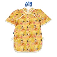 Đầm Sườn Xám bé gái họa tiết Đàn Tỳ Bà Vàng Cotton - AICDBGIWWNQD - AIN Closet