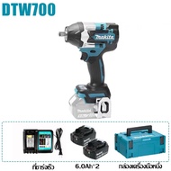 MAKITA DTW700n บล็อคไร้สาย ประแจไร้สาย 1/2" 700nm รุ่น 18v ประแจผลกระทบ ประแจซ่อมรถยนต์ การติดตั้งน